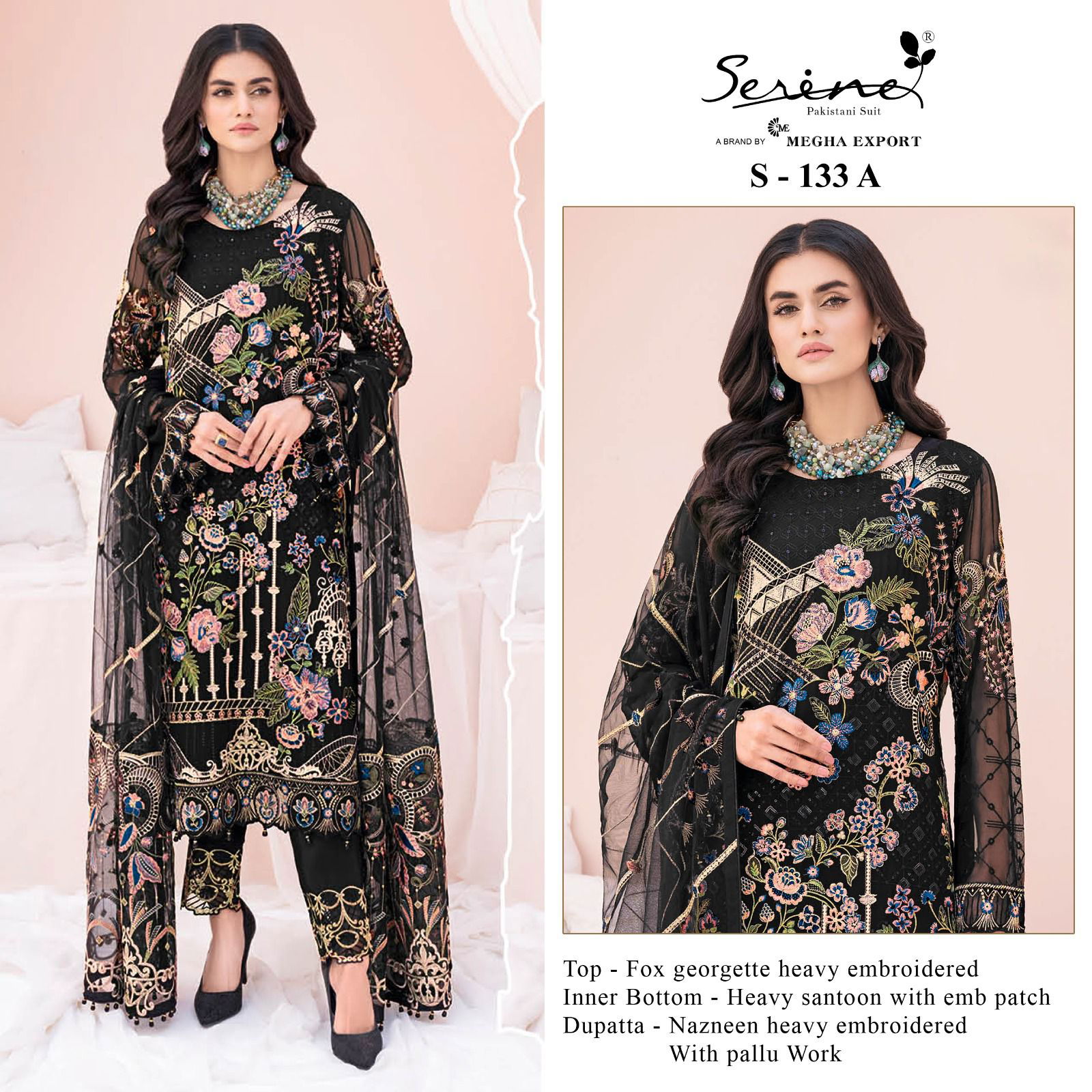 S 133 A To D By Serine Pakistani Suits Catalog